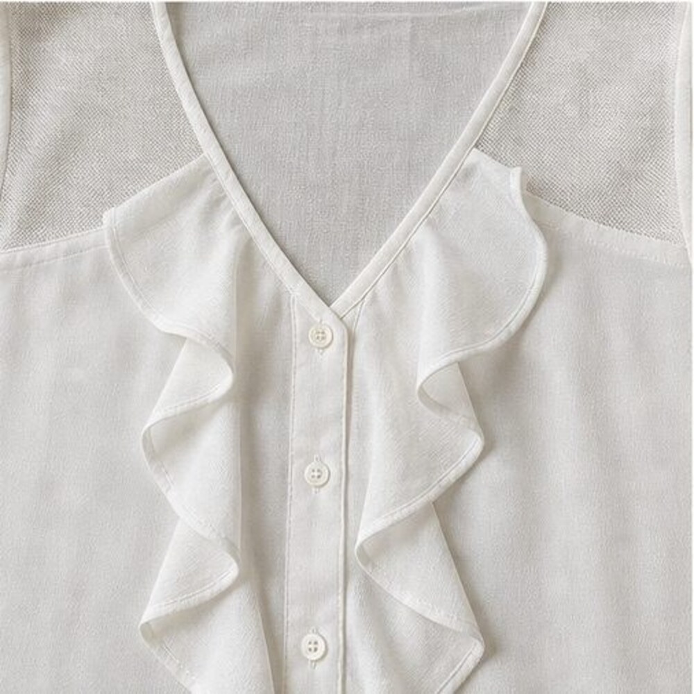 Ivory Wrap Blouse - Picture 4 of 6